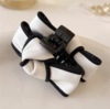 Double-sided brand advanced crab pin with bow, universal bangs for princess, hairgrip, Chanel style, high-quality style