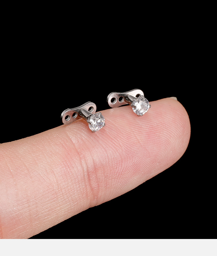 Star Wars Three-Eyed Alien Crown Cartilage Stud - 316L Surgical Steel Body Piercing Jewelry, Gold PVD, 16G (1.6mm) x 4mm detail image 8