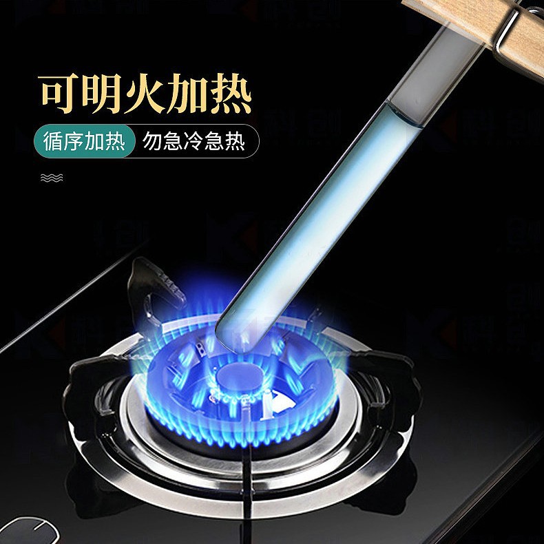 Fábrica de procesamiento personalizado redondo fondo plano plano enrollado tubo de prueba de vidrio de alto silicio de silicio transparente con tapón de madera tubo de prueba de almacenamiento