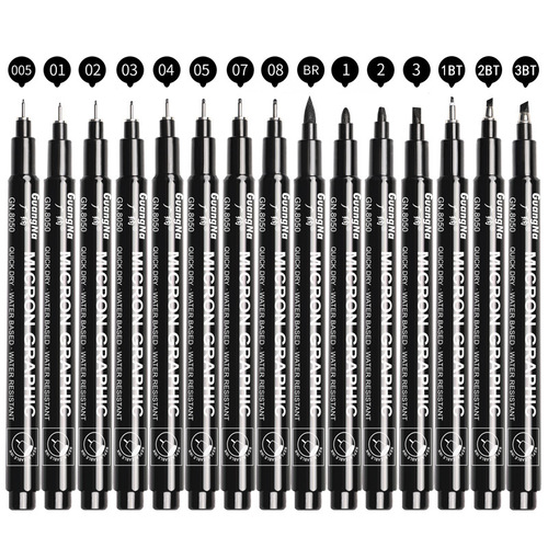 Guangna needle pen 8050 waterproof hook pen clothing stroke line animation design hand-painted hook pen outline