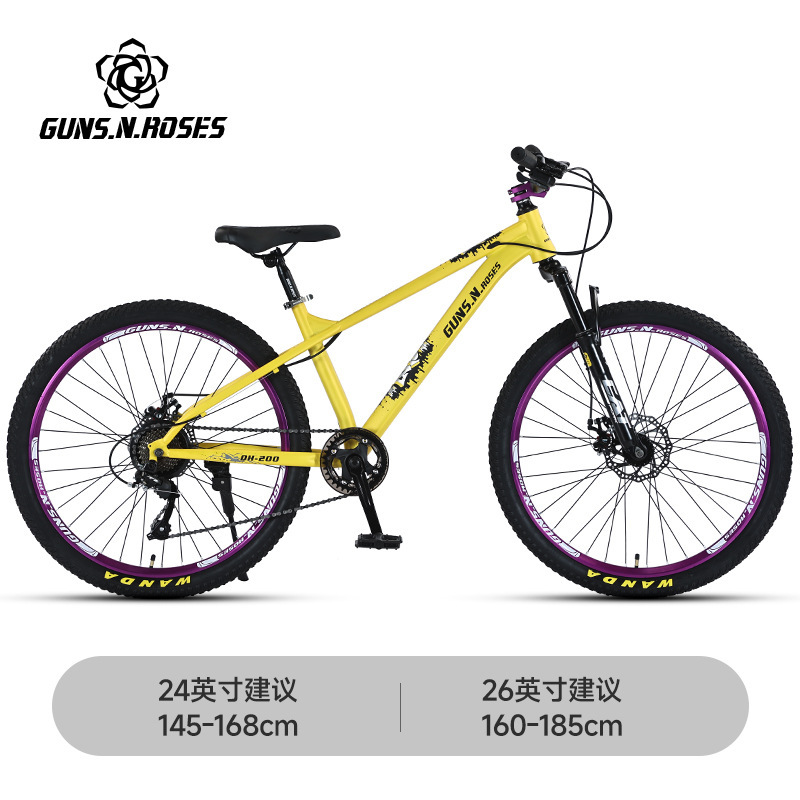 Bicicleta de aleación de aluminio con caída en seco, descenso rápido, bicicleta de carretera forestal, acción, paquete volador, bicicleta de pendiente de tierra, fabricante de bicicletas de montaña todoterreno