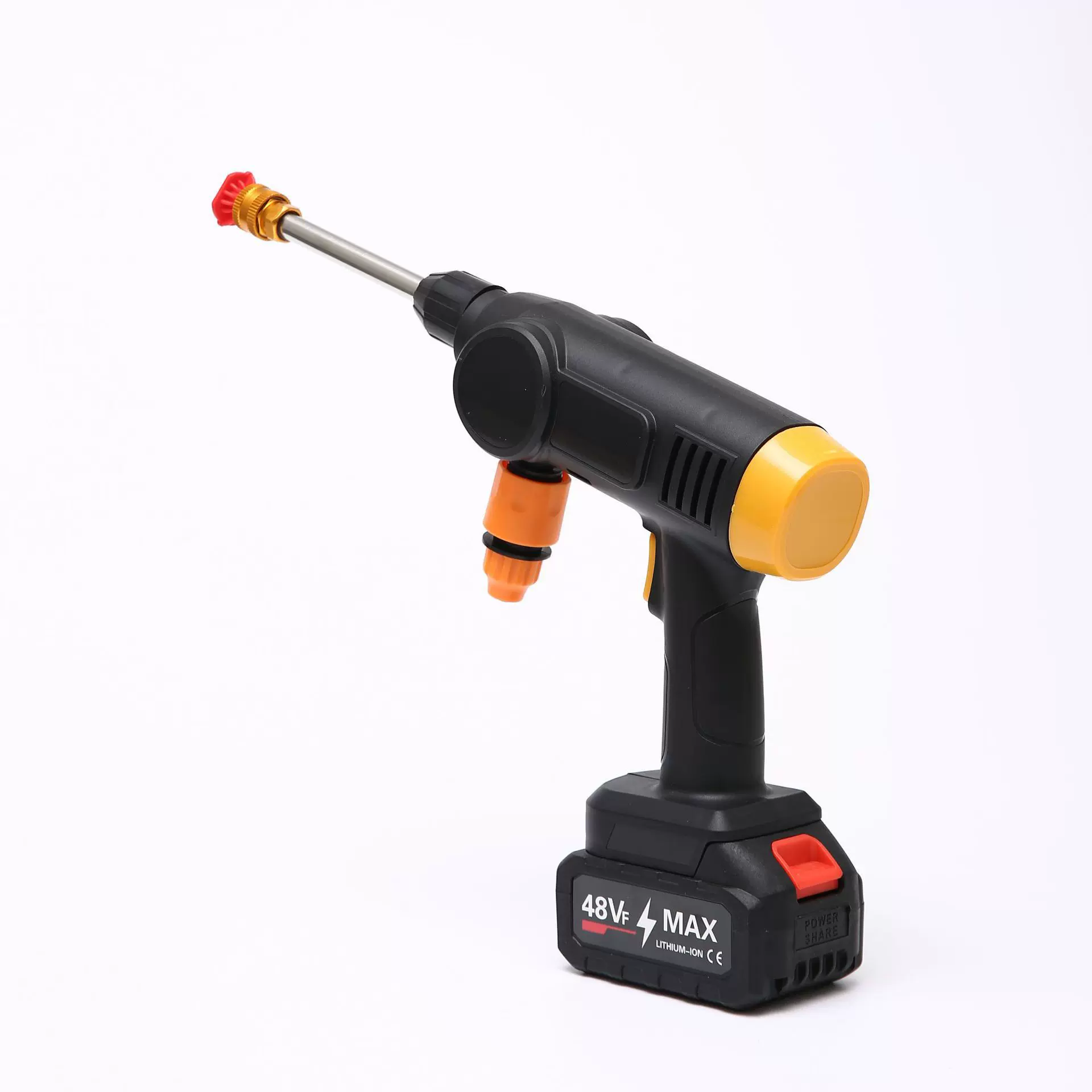 锂电便携式充电式无线洗车机大功率家用强力清洗机水枪车载锂电池