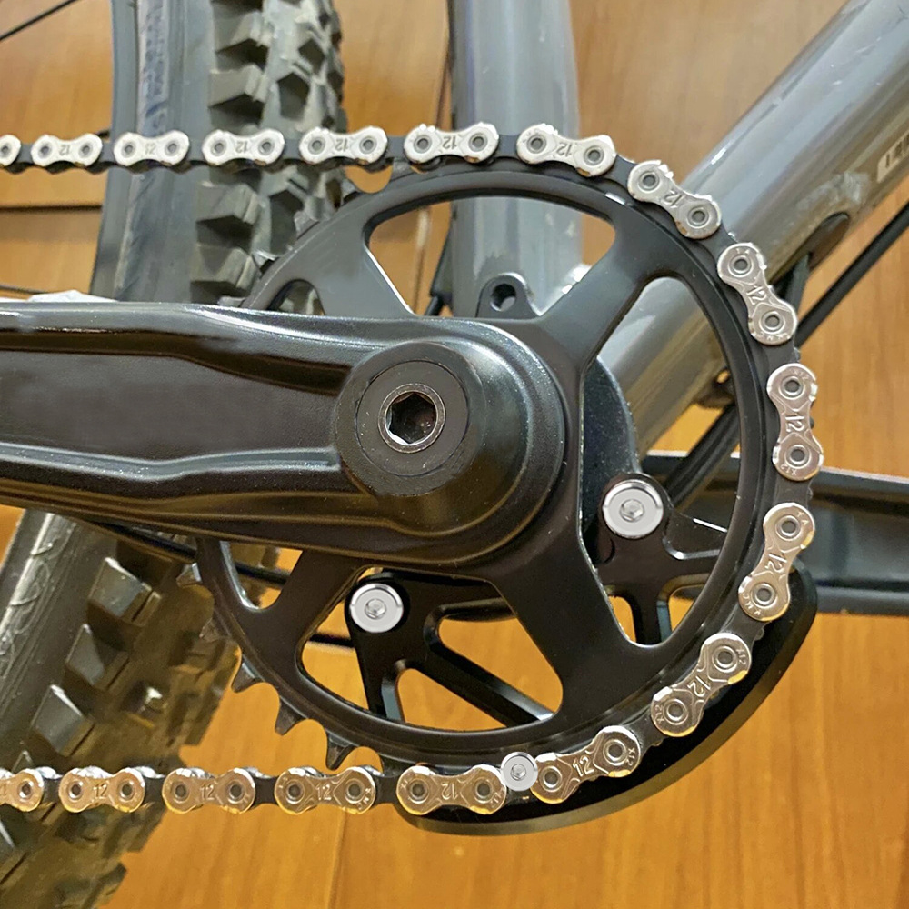 ZTTO guía de cadena de bicicleta de montaña placa protectora cadena de bicicleta anti-caída antideslizante placa de protección modificada de velocidad variable