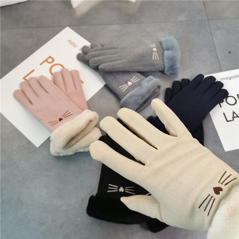 Women's Basic Simple Style Solid Color Gloves 1 Set display picture 4