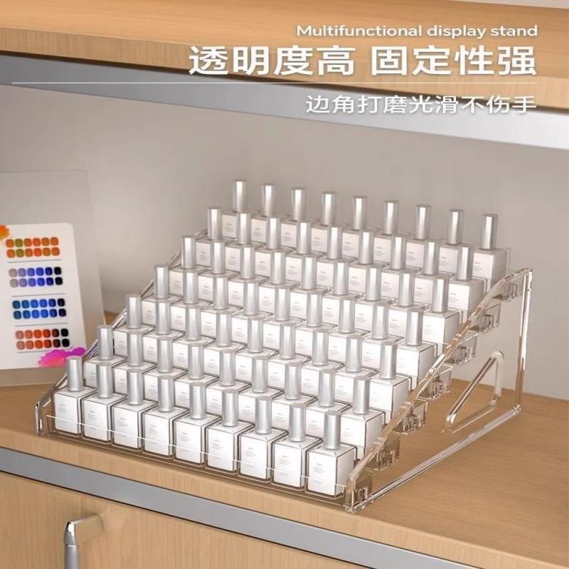 大容量多层化妆品置物架透明亚克力粉底液腮红盘眼影粉饼收纳分格|undefined