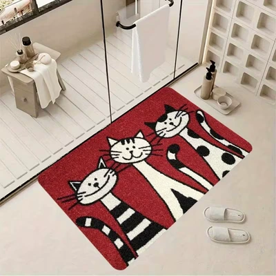 Avtomobil döşəmə paspasları | dirt-resistant, available for wholesale - 1126-christmas-gato-5-4060crystal-velvet