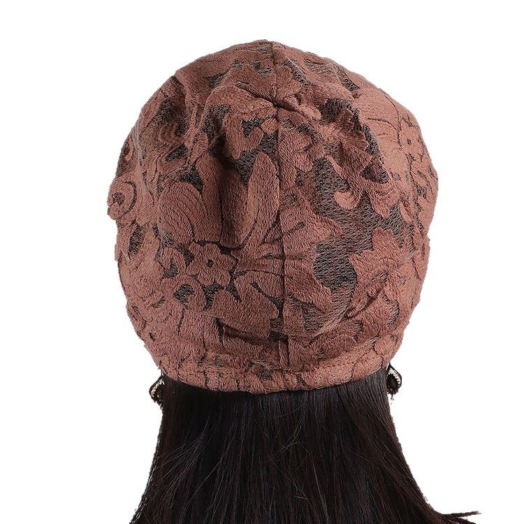 Embroidered Flower Women's Beret - Stylish Duckbill Cap_voghion.com