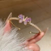Golden purple bracelet