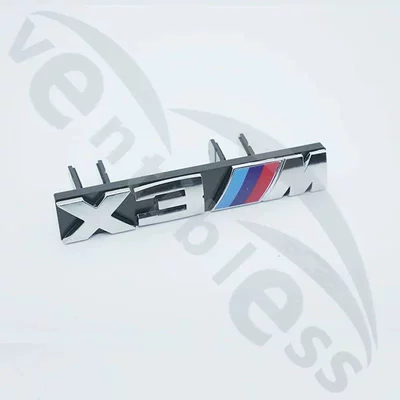 Car logo for 3 Series, 5 Series - bright-silver-center-grille-logo-x3m