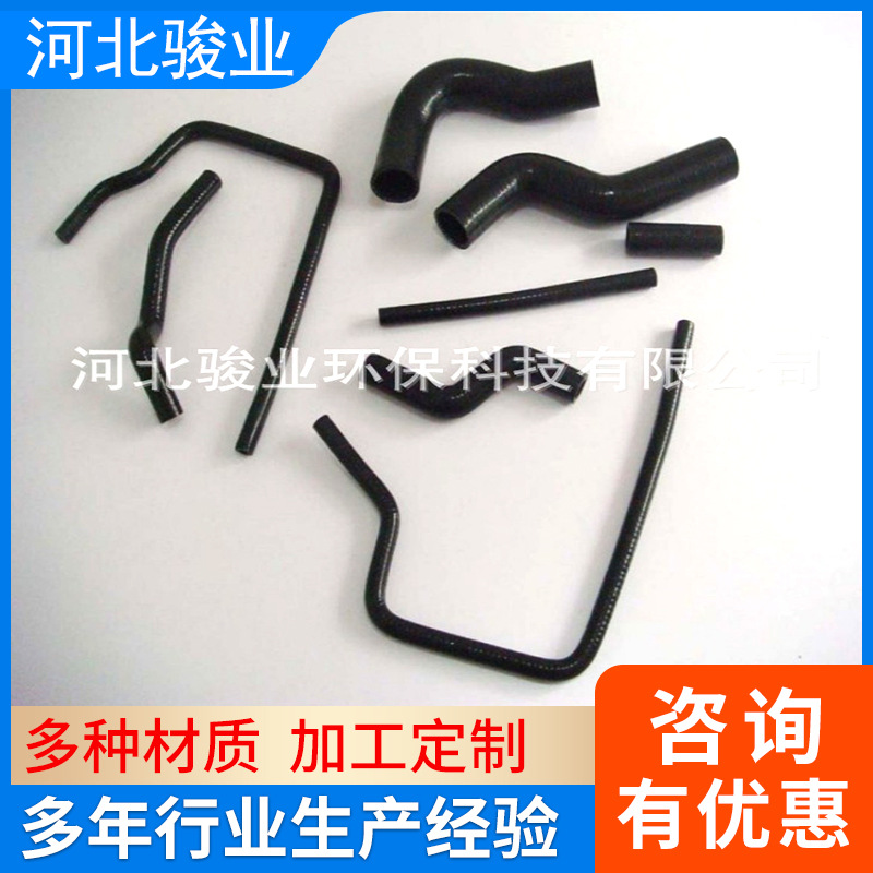 汽车硅胶管耐高温改装配件 夹布弯头异型汽车硅胶管缠绕硅胶软管