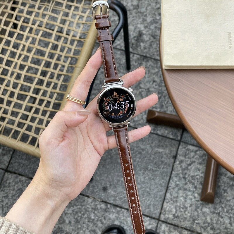 Exquisite Genuine Leather Women's Bracelet Suitable for Huawei Watchgt1-6Th Generation Gt5Pro Huawei Fit432 Smart Watch