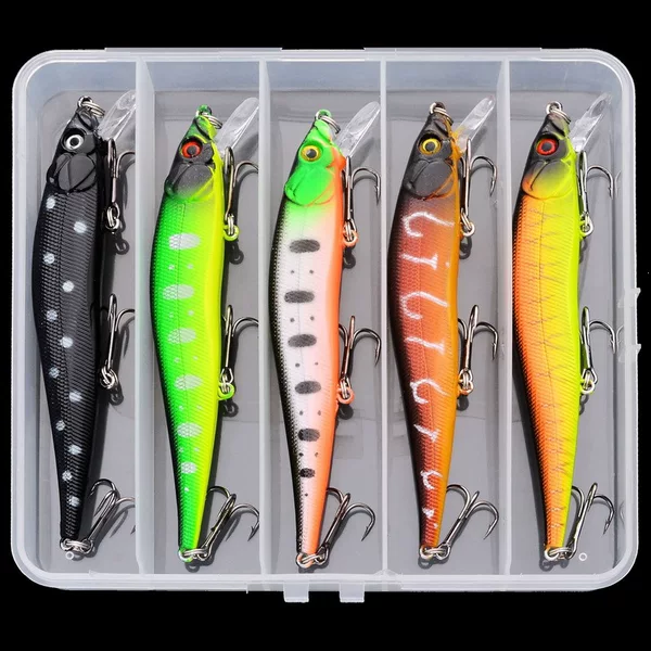 13.7g Bionic Long-Distance Plastic Fishing Lure Sea Fishing Lure with Rattles Minnow Lure Fishing Tackle Set