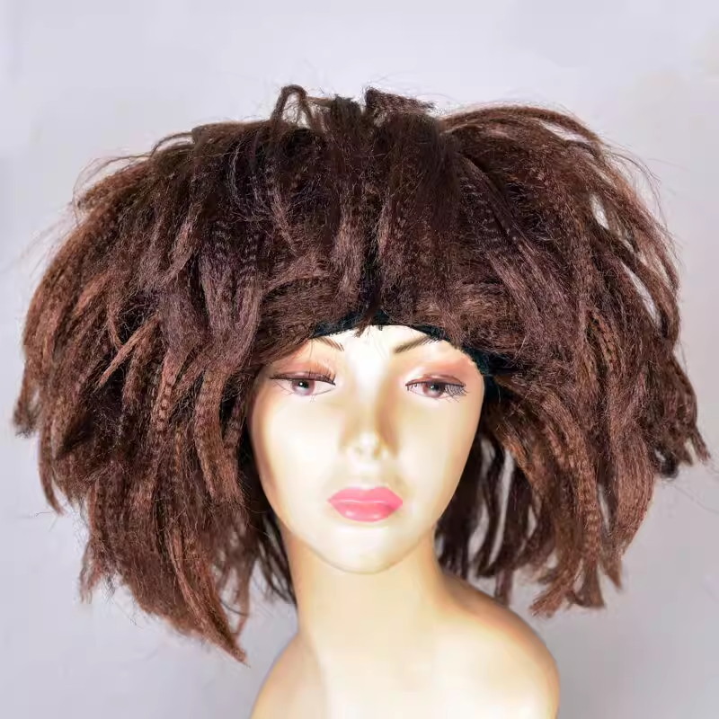 Коричневый парик
