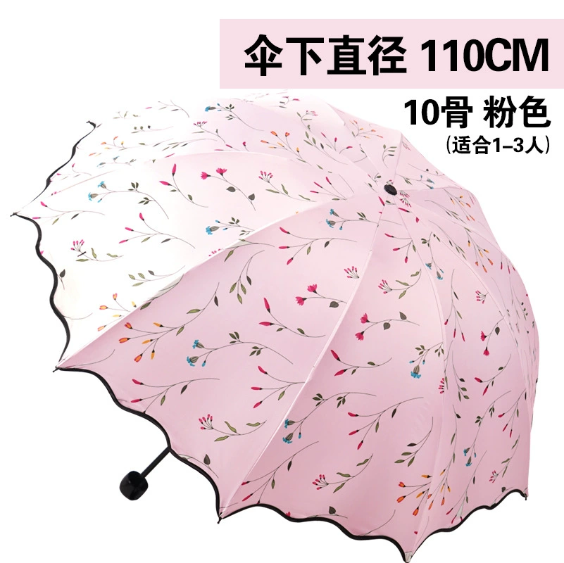 Folding umbrella solar-powered, big fresh tandem bike, sun protection, UV protection