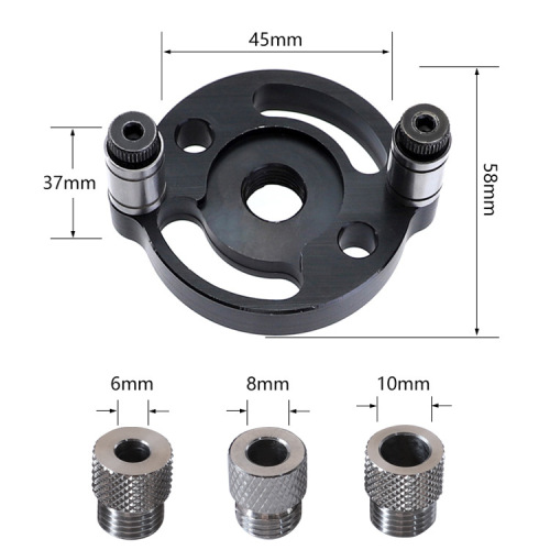Woodworking straight hole punch 6 8 10mm self-centering round wood tenon splicing drilling positioner opening woodworking tool