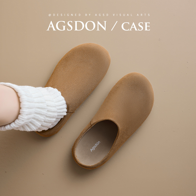 Antiguo león Denbocken medio zapatillas para mujeres 2026 nueva primavera casual fondo grueso un pedazo de terraza con zapatillas de algodón