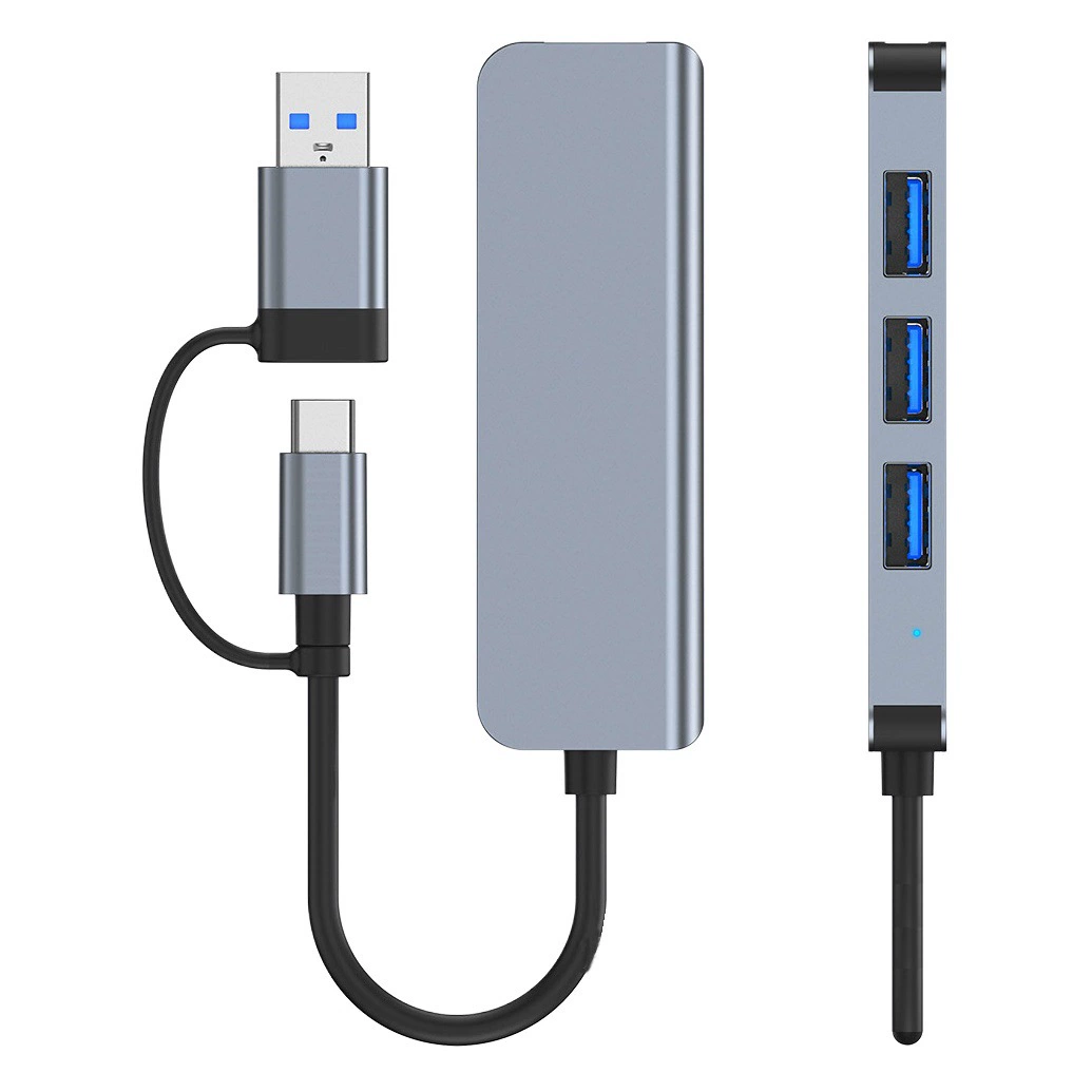 Трансграничная Горячая продажа двойного назначения Type-C док-станция четыре в одном USB3.0 концентратор один-четыре разветвитель концентратора