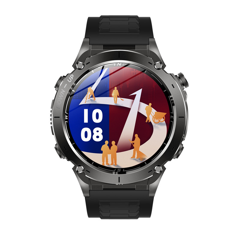 Y101 Smartwatch mit GPS, 1,43 Zoll, Fitness-Tracker, Herzfrequenzmessung, Bluetooth-Anruffunktion_voghion.com