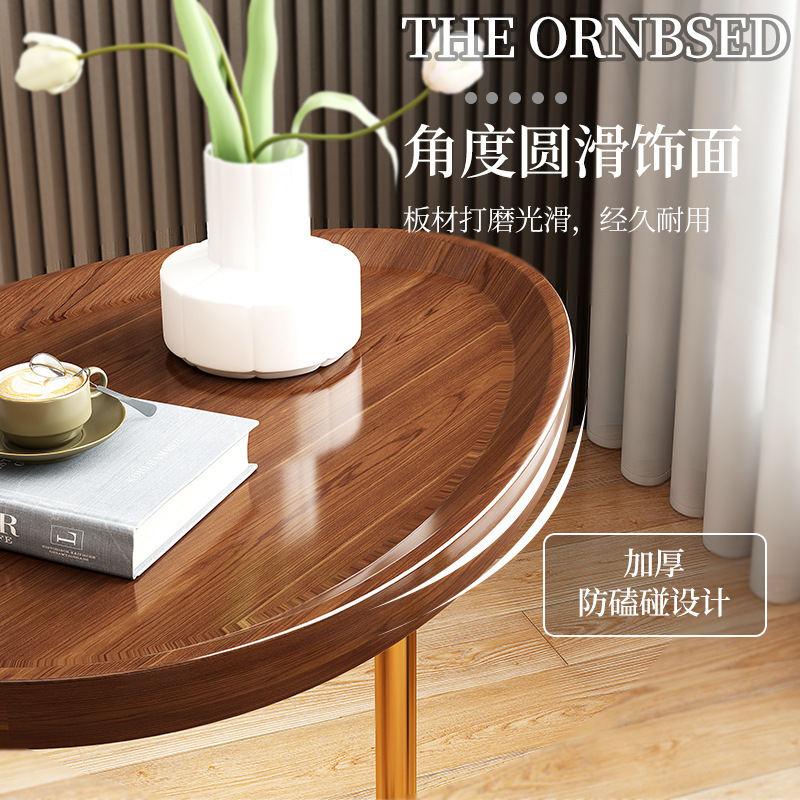 Mesa auxiliar pequeña mesa de café estilo italiano luz sofá de lujo armario lateral móvil simple pequeño apartamento mesita de noche mini mesita de noche mesa pequeña