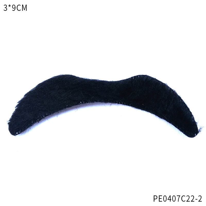 Amazon Hot Halloween disfraz de barba negra caballero peluche barba accesorios