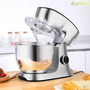 6.5L/7L/8L Die-Cast Aluminum Metal Body Food Mixer Egg Beater Silent Dc Motor Dough Mixer