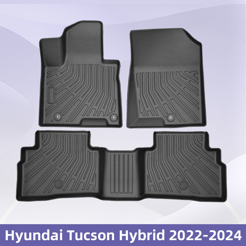 Aplicable a Hyundai Tucson Hybrid 2022 - 2024 3D todo el tiempo material TPE almohadilla de pie cojín de colateral