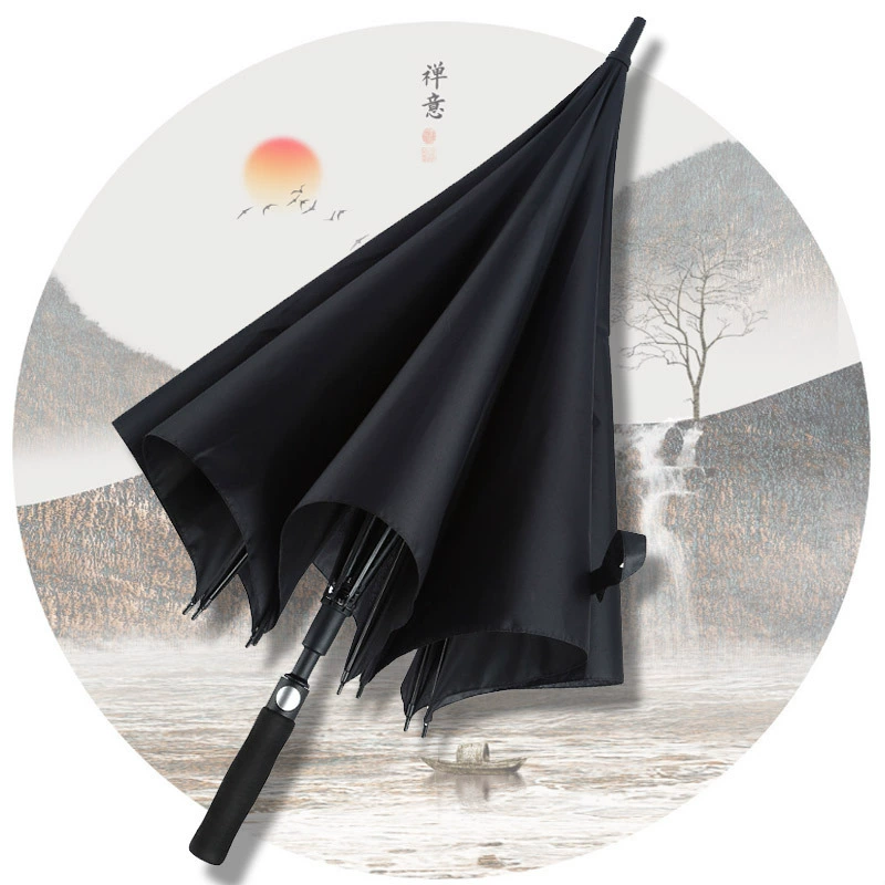 Прямой зонт зонт рекламный зонт зонт с длинной ручкой высокого класса мужской бизнес гольф подарочный зонт LOGO подарочный зонт