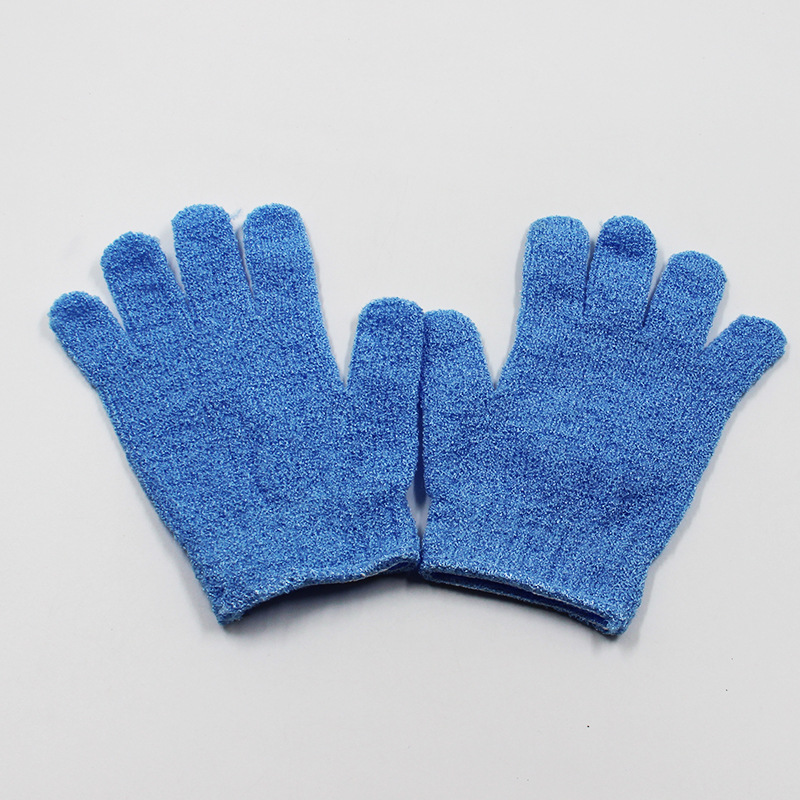 Guantes de toallas de limpieza de cinco dedos para adultos, toallas de baño, artefactos de baño de espalda, toallas de baño de espalda, guantes de espesación de barro frotados