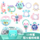 Cross-border Export Newborn Rattle suit Gift Box Baby Baby Young Children Teeth Combination Soft Rubber Toy Storage Box