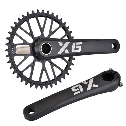 GOLDIX ultra-light mountain road bike crank hollow chainring GXP specification positive and negative tooth sprocket