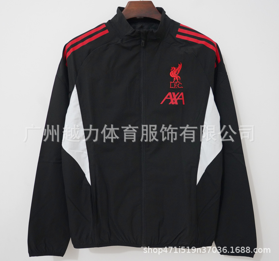 Chaqueta Bordada retro de manga larga y gruesa Manchester United Barcelona Inglaterra Brasil Real Madrid Liverpool image 61