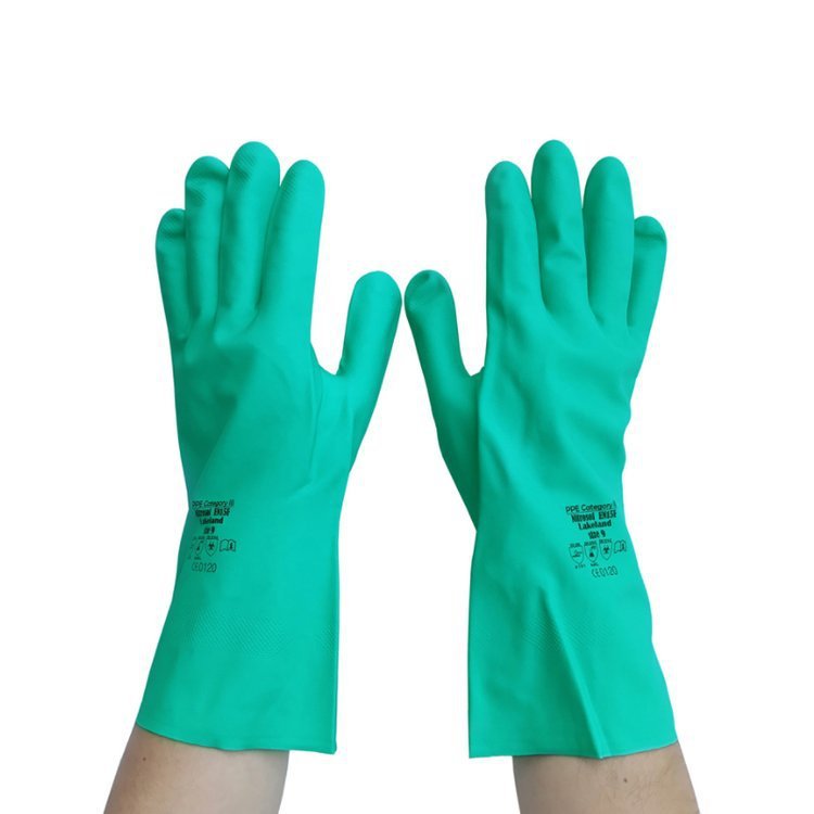 雷克兰 EN15F Nitrosol 丁腈橡胶手套防腐蚀耐酸碱防油防化手套