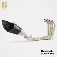 RS Kawasaki ZX-4R/RR модифицированная полноразмерная выхлопная труба из углеродного волокна с боковым выходом Yoshimura Dominator, улучшение производительности хвостовой секции