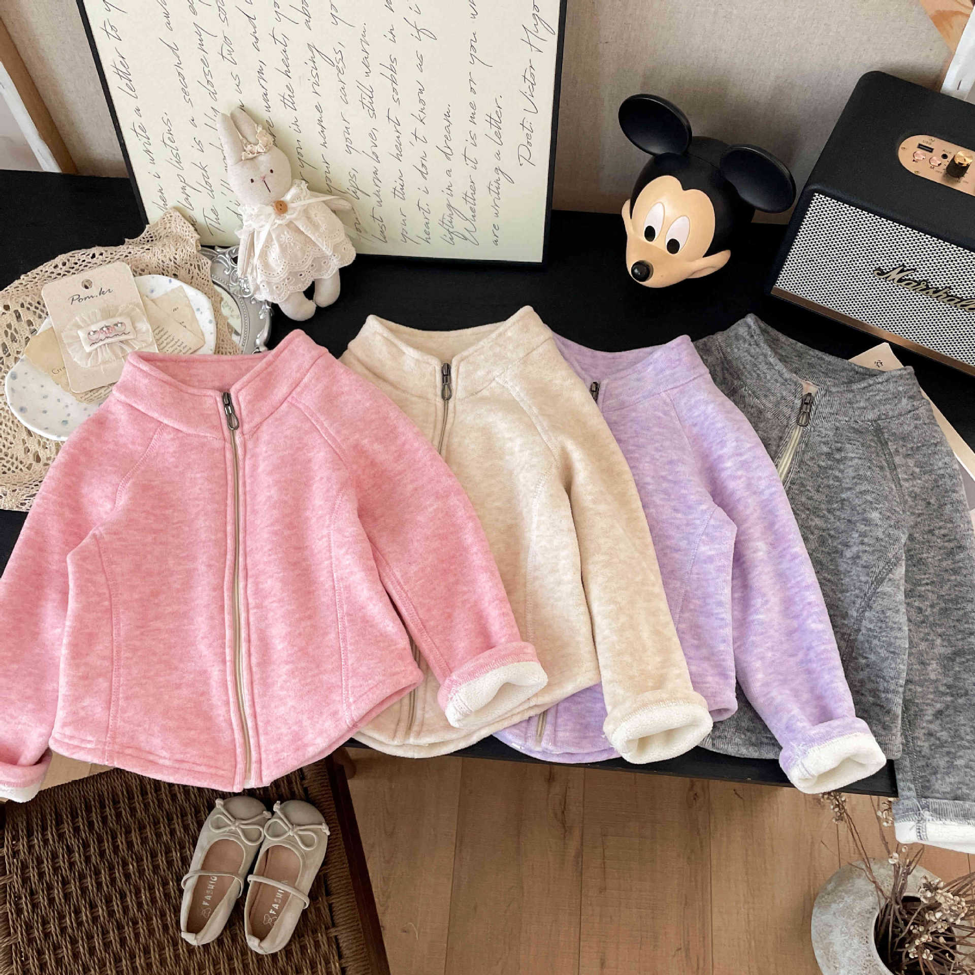 秋冬炫彩考拉绒无骨外套女童亲子加厚羊毛蚕丝保暖神器厚棉服批发