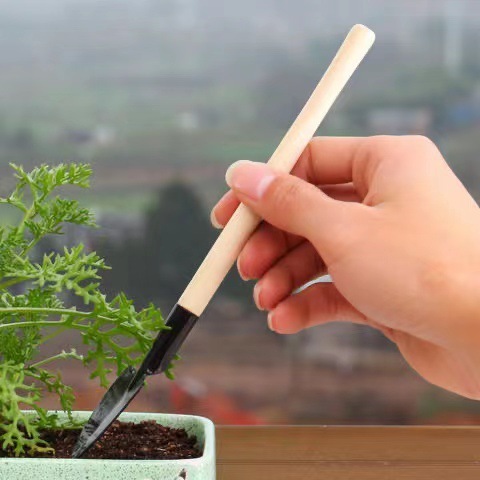 Household flower planting small shovel gardening tool three-piece set green plant succulent soil shovel shovel potted flower shovel