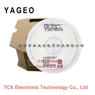 国巨贴片电容 CC0201JRNPO9BN101 0201 100PF NPO 5% 50V