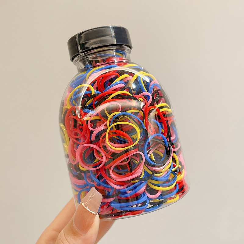 Pequeña banda de goma disponible negra para las mujeres, alta banda de goma elástico y durable, Banda del pelo, Banda del pelo para las muchachas