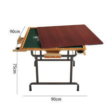 家用实木麻将桌便携式简易折叠手动棋牌室桌象棋桌手搓两用麻雀台