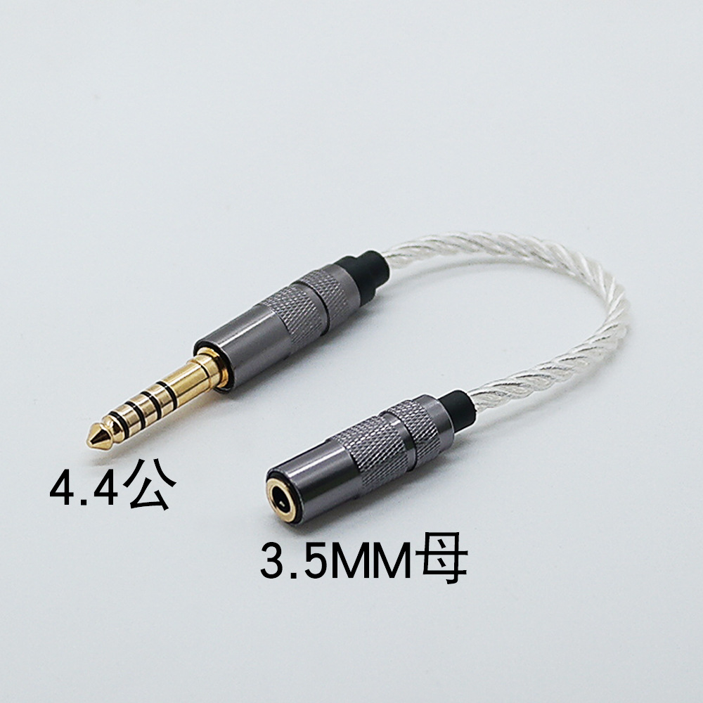 Zhongshan Zhensheng cable plateado cable adaptador de equilibrio central 4,4 revolución 3,5 cable adaptador de audio hembra calidad de sonido se siente bien