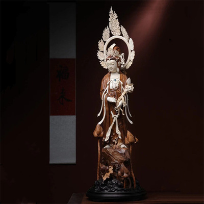 Hainan Pear Set Mammoth a buddism godness guanyin Decoration a living room Shelf Buddha statue Lucky Large ornaments wholesale