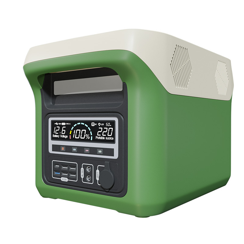 Fuente de alimentación móvil al aire libre 220V2000W batería de gran capacidad puesto de campamento autónomo fuente de alimentación de almacenamiento de energía de emergencia para el hogar