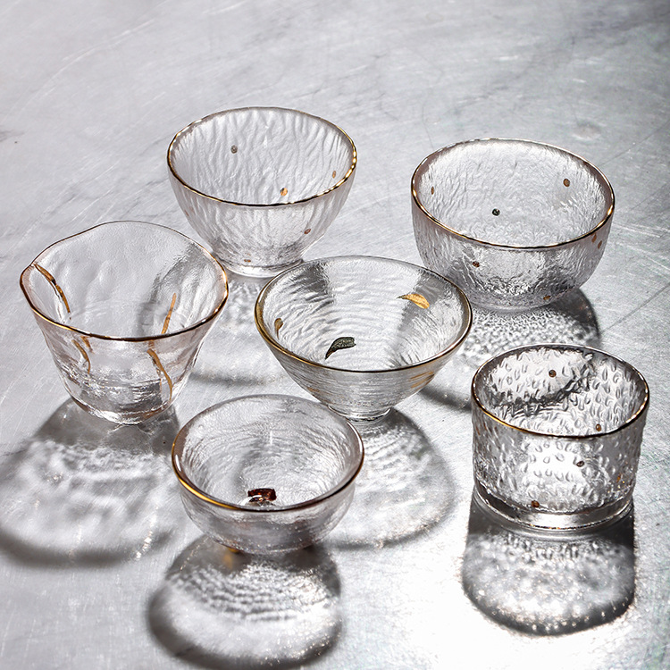 Japanese glass tea cup, tea set