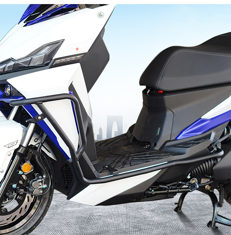 Suitable for Sanyang Drg150 Bumper Front Bumper Exhaust Bar Exhaust Cover Scooter Protective Bar Modification Accessories