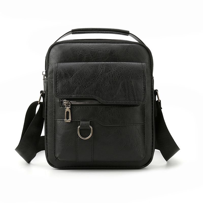 męska nowa torba typu crossbody ze skóry PU retro torba na ramię swobodna torebka na ramię_voghion.com