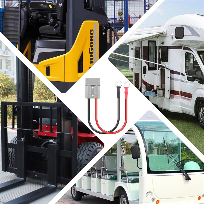 50A アンダーソン接続ケーブル 50A アンダーソン電動フォークリフトバッテリー充電ケーブル車の充電変換ケーブル|undefined