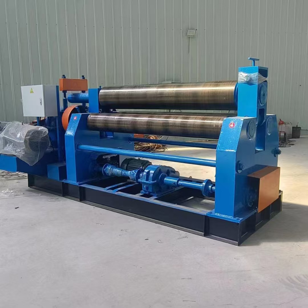 卷板机 25+2500三辊卷板机厂家机械式升降涡轮蜗杆传动