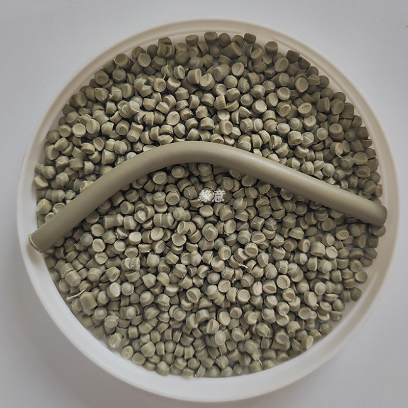 PVC电线电缆颗粒 中内层胶料 橄榄绿pvc挤出外被颗粒 免费试样