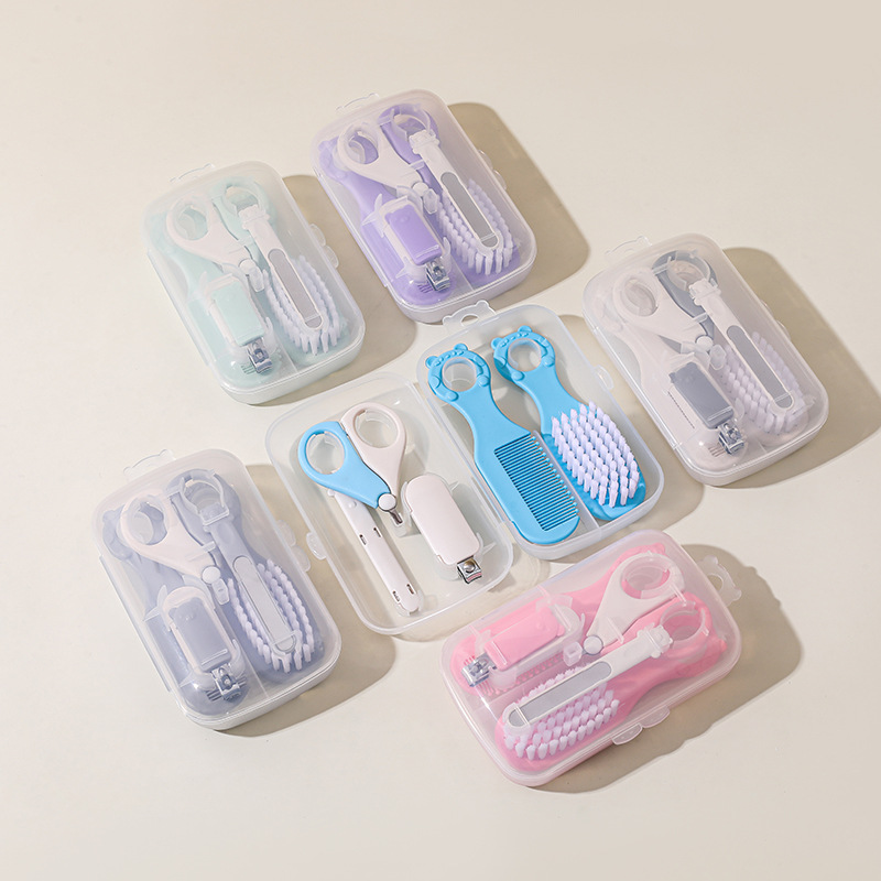 Set de Cuidado de Uñas para Bebés Set de 6 Piezas Plástico y Acero Inoxidable Portátil para Bebés y Niños image 4