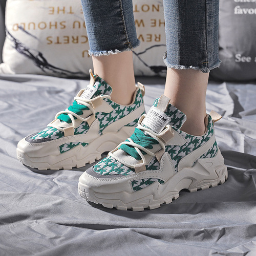 Dad's casual shoes for women  summer new sports shoes for women breathable platform thick-soled shoes for women ins trendy women's shoes