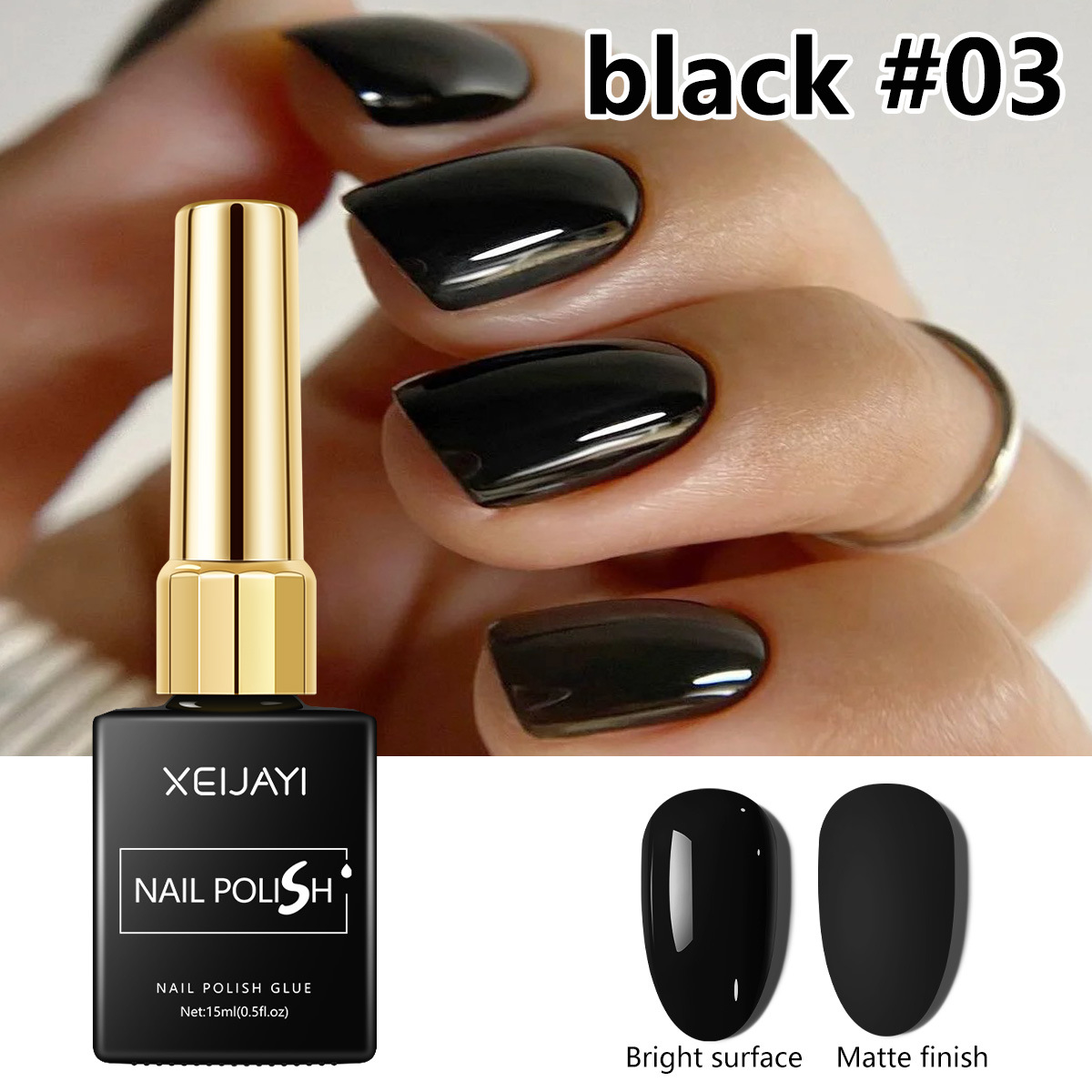 2024 popular en línea nuevo pegamento negro puro blanco pegamento de esmalte de uñas firme y duradero para la tienda de uñas especial